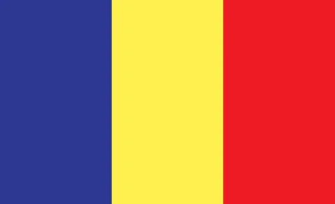 Romania flag. Simple vector Romania flag Stock Illustration