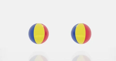 Romania flag symbol Stock Footage 188792441