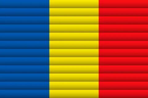 Romania Flag. Vector Illustration. Stock Illustration