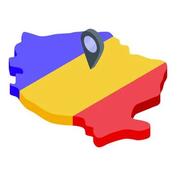 Romania landmark icon isometric vector. Holiday tradition Stock Illustration