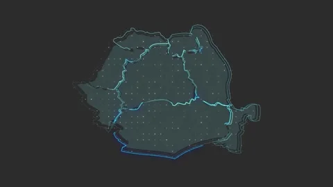 Romania map Stock-Footage 169457054