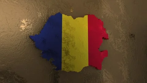 Romania Map Stock Footage 277926035