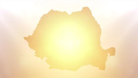 Romania Map Opener Stock Footage 247895126