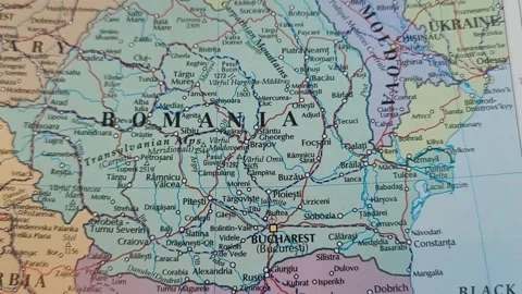 Romania maps Stock Footage 316657517
