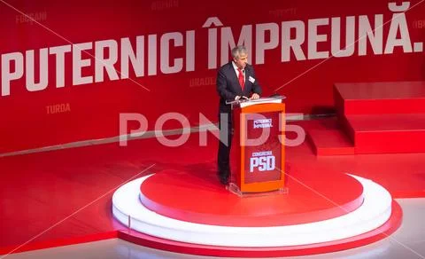 Romania politics - Social Democratic Party congress Stock Photos
