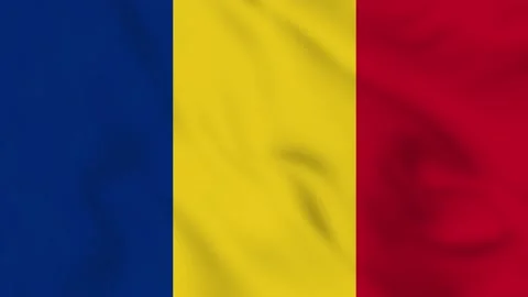 Romania realistic waving flag. Stock Footage 202699740