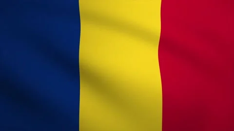 Romania Waving Flag Background Animation. Looping seamless 3D animation. Mo.. Stock Footage 230565281