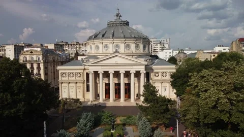 Romanian Athenaeum Stock Footage 230682245