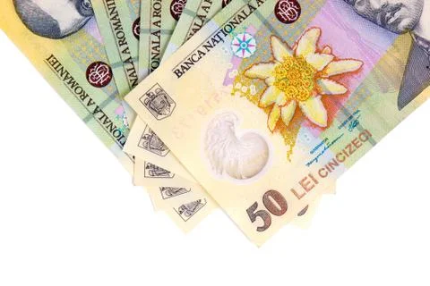 Romanian banknotes Stock Photos