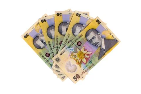 Romanian banknotes Stock Photos