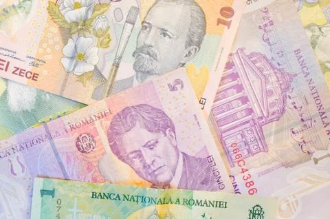Romanian Banknotes Stock Photos