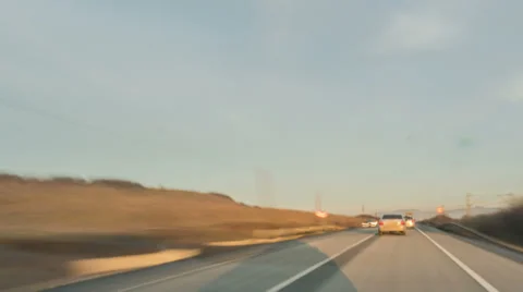 Romanian busy road time lapse HD Stock Footage 33991681