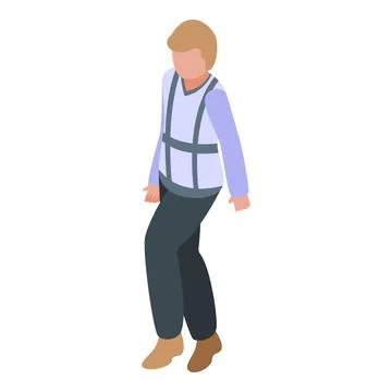 Romanian dance icon isometric vector. Romania travel Stock Illustration