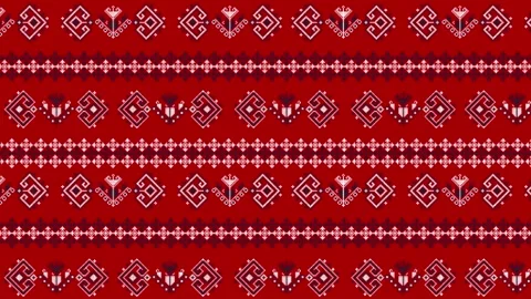 Romanian embroidery pattern  Stock Footage 245764329