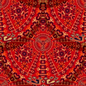 Romanian embroidery seamless pattern  Stock Illustration