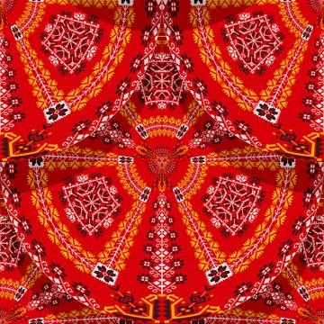 Romanian embroidery seamless pattern vector design 스톡 일러스트