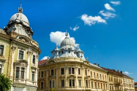 Romanian facade Stock Photos