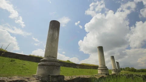 Romanian field timelapse daylight Stock Footage 151250347