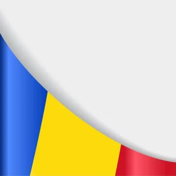Romanian flag background. Vector illustration. Illustrazione stock