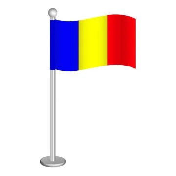 Romanian flag Stock Illustration