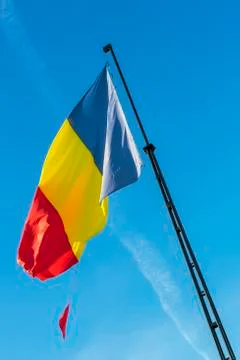 Romanian flag 스톡 사진