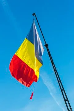 Romanian flag Foto stock