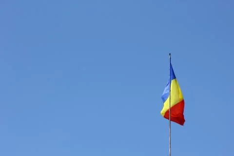 Romanian flag Stock Photos