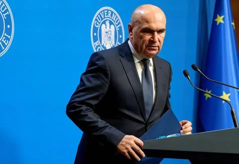 Romanian Government on the PNRR Implementation, Bucharest, Romania Stock Photos