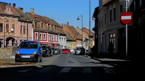 Romanian old town Vidéo 76442132
