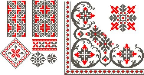 Romanian pattern Stock Illustration