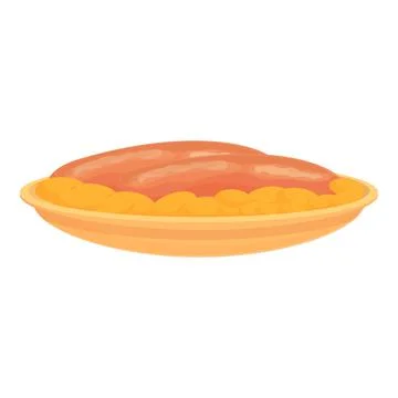 Romanian pie icon cartoon vector. Romania food Stockillustratie