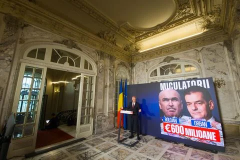 Romanian PMs Face PSD Senator Allegations Over 600 Million Euros Micula Dis.. Stock Photos