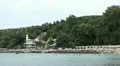 The Romanian Queen Castle in Balchik, Bulgaria, Black Sea, Tourists, time lapse HD Footage