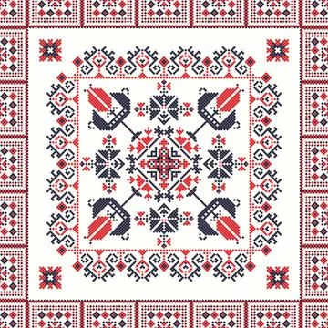 Romanian traditional pattern  Stock Illustration
