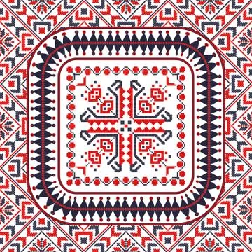 Romanian traditional pattern  Stock Illustration