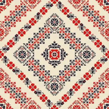 Romanian traditional pattern Stock Illustration
