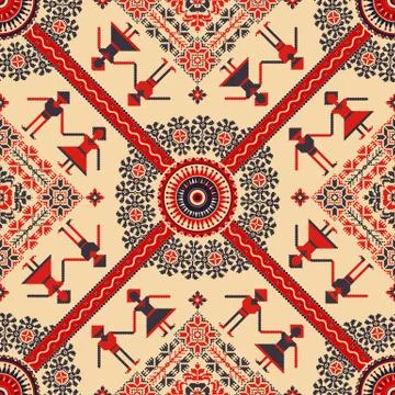 Romanian traditional pattern Stock Illustration