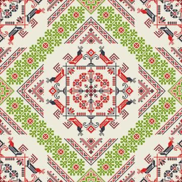 Romanian traditional pattern 스톡 일러스트