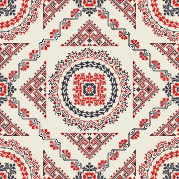 Romanian traditional pattern Stock Illustration