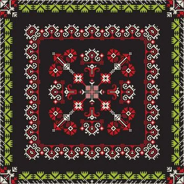 Romanian traditional pattern Stock Illustration