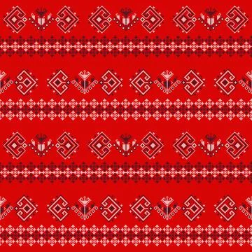 Romanian vector pattern inspired from traditional embroidery Stock Illustration