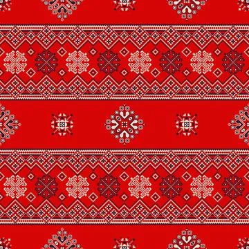 Romanian vector pattern inspired from traditional embroidery Illustrazione stock