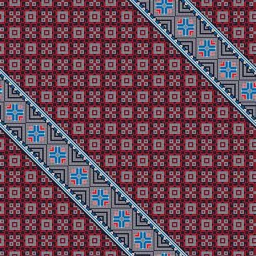 Romanian vector pattern inspired from traditional embroidery Stock Illustration