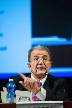 Romano Prodi al FORUM EUROASIATICO Stock Photos