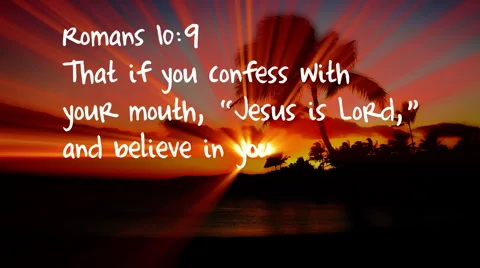 Romans 10:9 Stock Footage 1922752