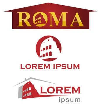 Romans symbol set Stockillustratie