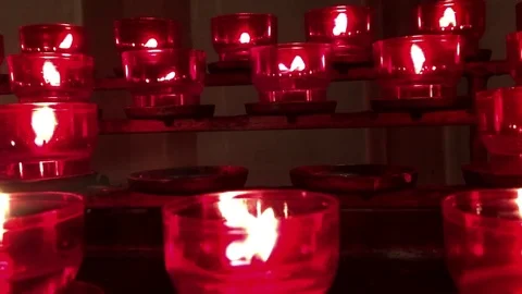 Romantic and Emotional Decorative Surprise Candle Light Stock Footage