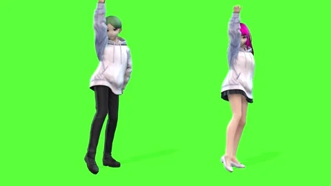 Romantic Anime Youth Dance Performance Stock Footage 320598486