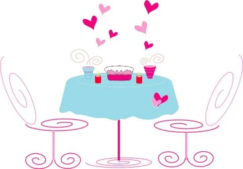 Romantic appointment. Stock-Illustration