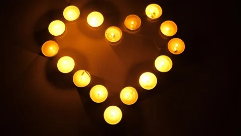 Romantic atmosphere background. Candlelight concept. Stock-Footage 101923951